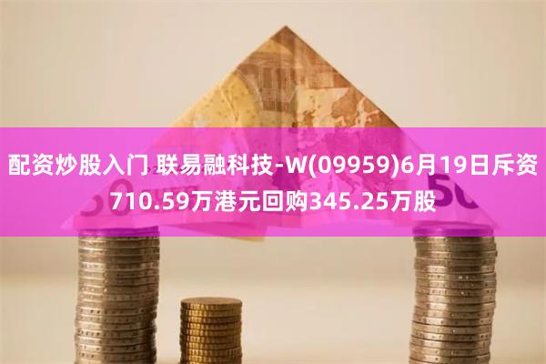 配资炒股入门 联易融科技-W(09959)6月19日斥资710.59万港元回购345.25万股