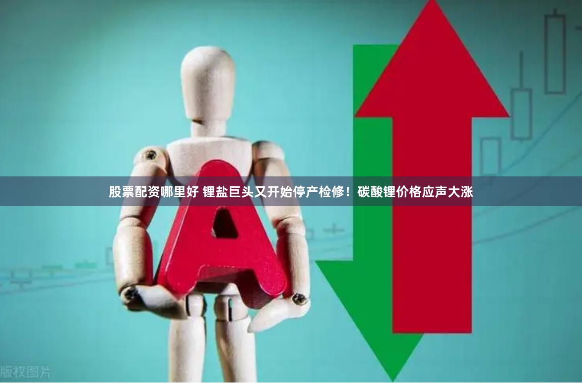 股票配资哪里好 锂盐巨头又开始停产检修！碳酸锂价格应声大涨