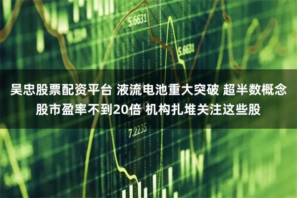 吴忠股票配资平台 液流电池重大突破 超半数概念股市盈率不到20倍 机构扎堆关注这些股